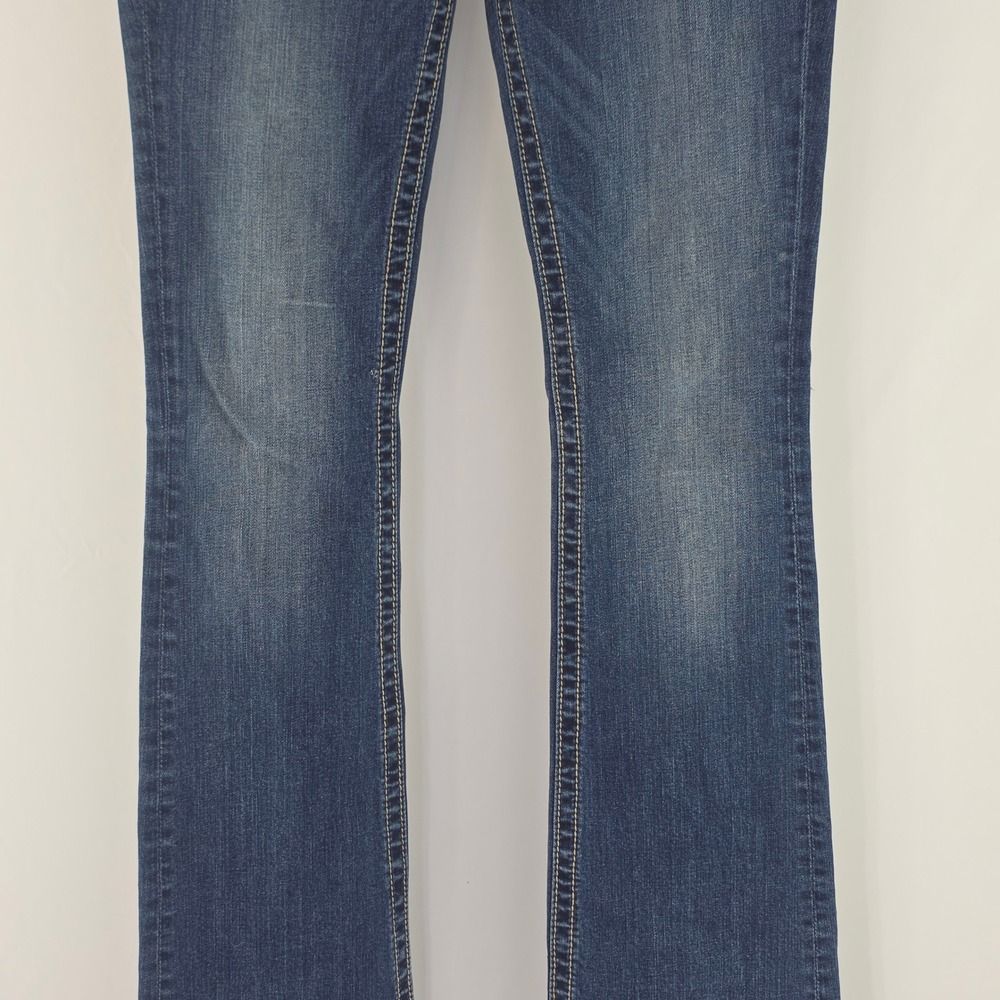 Miss Me Bootcut Jeans Womens 27 Dark Wash Embellished Embroidered MP8739B Y2K - Picture 14 of 16